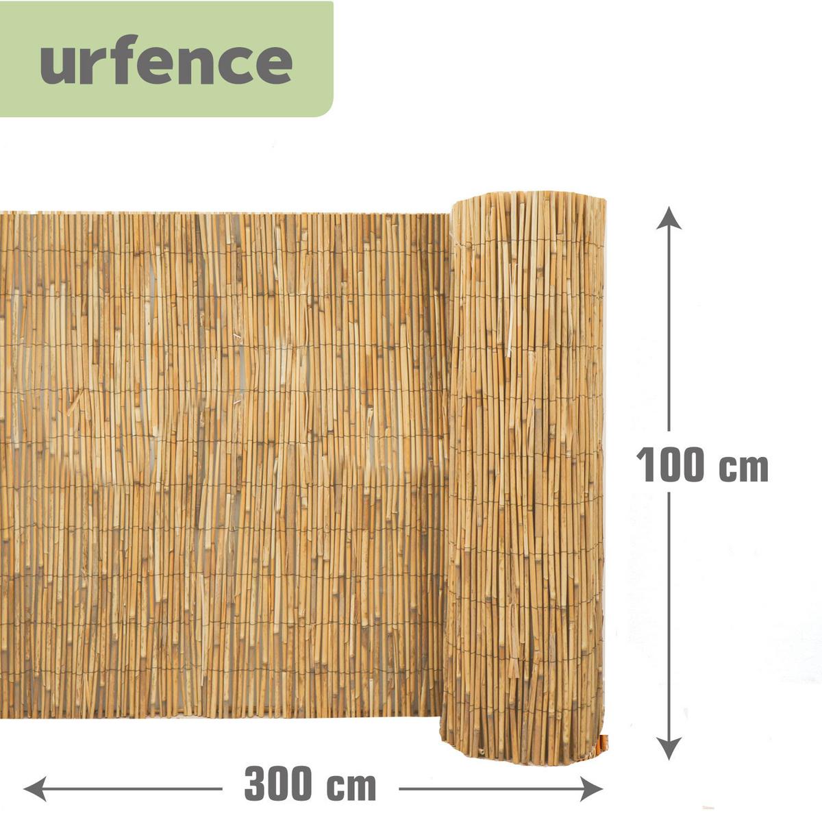 BALKON-SICHTSCHUTZ Schilf, 100/300 cm, braun - Braun, Naturmaterialen (300/100cm) - urfence