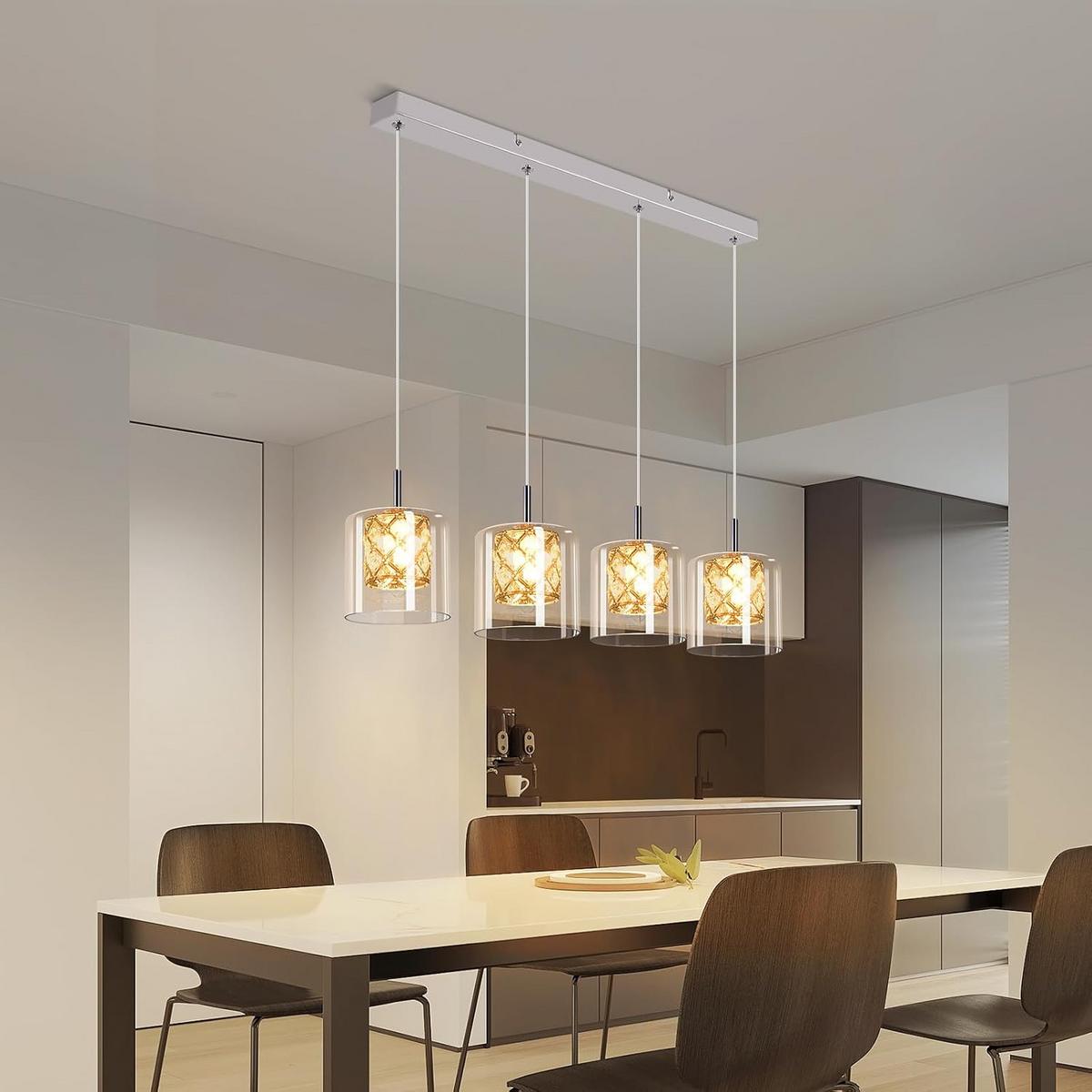 KRONLEUCHTER Helligold 66.0/140.0/66.0 cm - Transparent, Glas (66/140/66cm) - ZMH