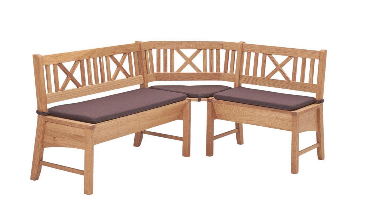 ECKBANKGRUPPE im modernen Landhausstil Deborah Massivholz Buche/Braun - Buchefarben/Braun, Holz (179/1/139cm) - 58aufmkessel