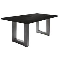 ESSZIMMERTISCH Eila 4 140 x 90 x 75 Esstisch Graphit/Schwarzstahl - Schwarz, Holz (140/90/75cm) - 58aufmkessel