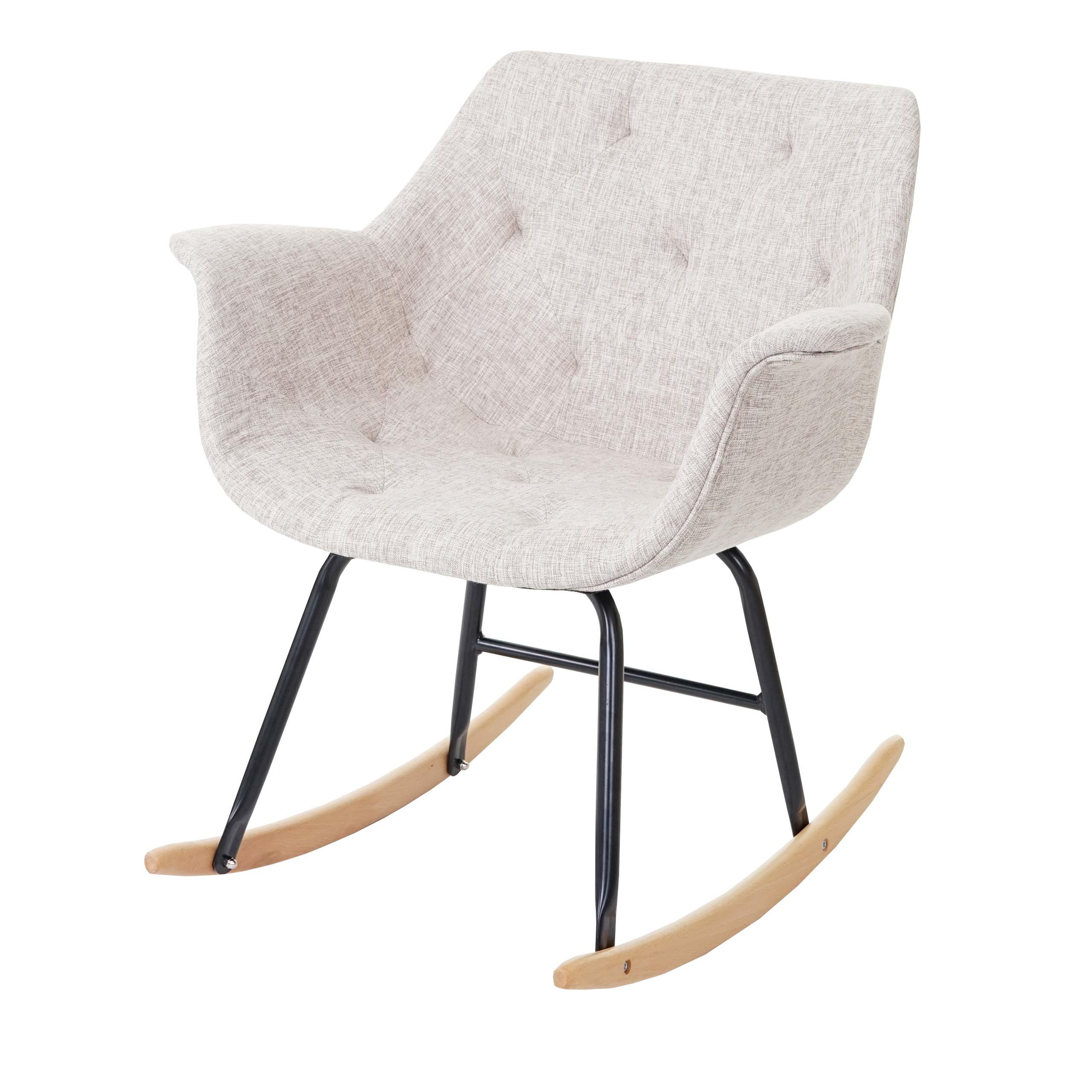 SCHAUKELSTUHL Beige, Grau - Beige/Grau, Textil (69/76/70cm) - MCW