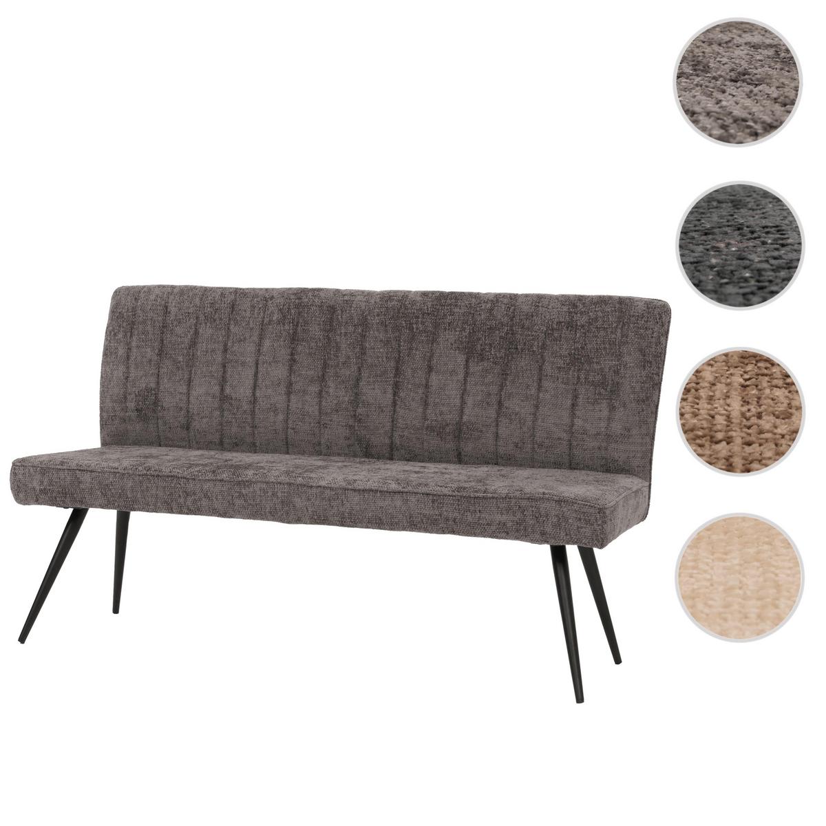 SITZBANK Grau - Dunkelgrau/Grau, Textil (160/90/60cm) - MCW
