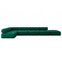 ECKSOFA modulares Sofa Favio-L3 - 475x190x70 cm Dunkelgrün Velours - Dunkelgrün, Holzwerkstoff/Textil (475/190cm) - ALTDECOR