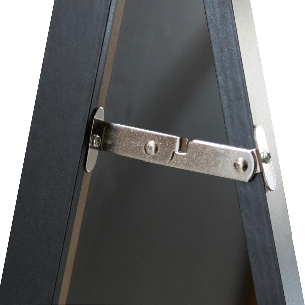 STANDSPIEGEL Giovinazzo - Schwarz, Glas/Holzwerkstoff (35/152.8/150cm) - [en.casa]