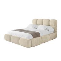 POLSTERBETT mit Bettkasten und Lattenrost, Bett mit Matratze H3/H4 - NOMA 180x200 Beige - Ecru, Holzwerkstoff/Textil (180/200cm) - ALTDECOR