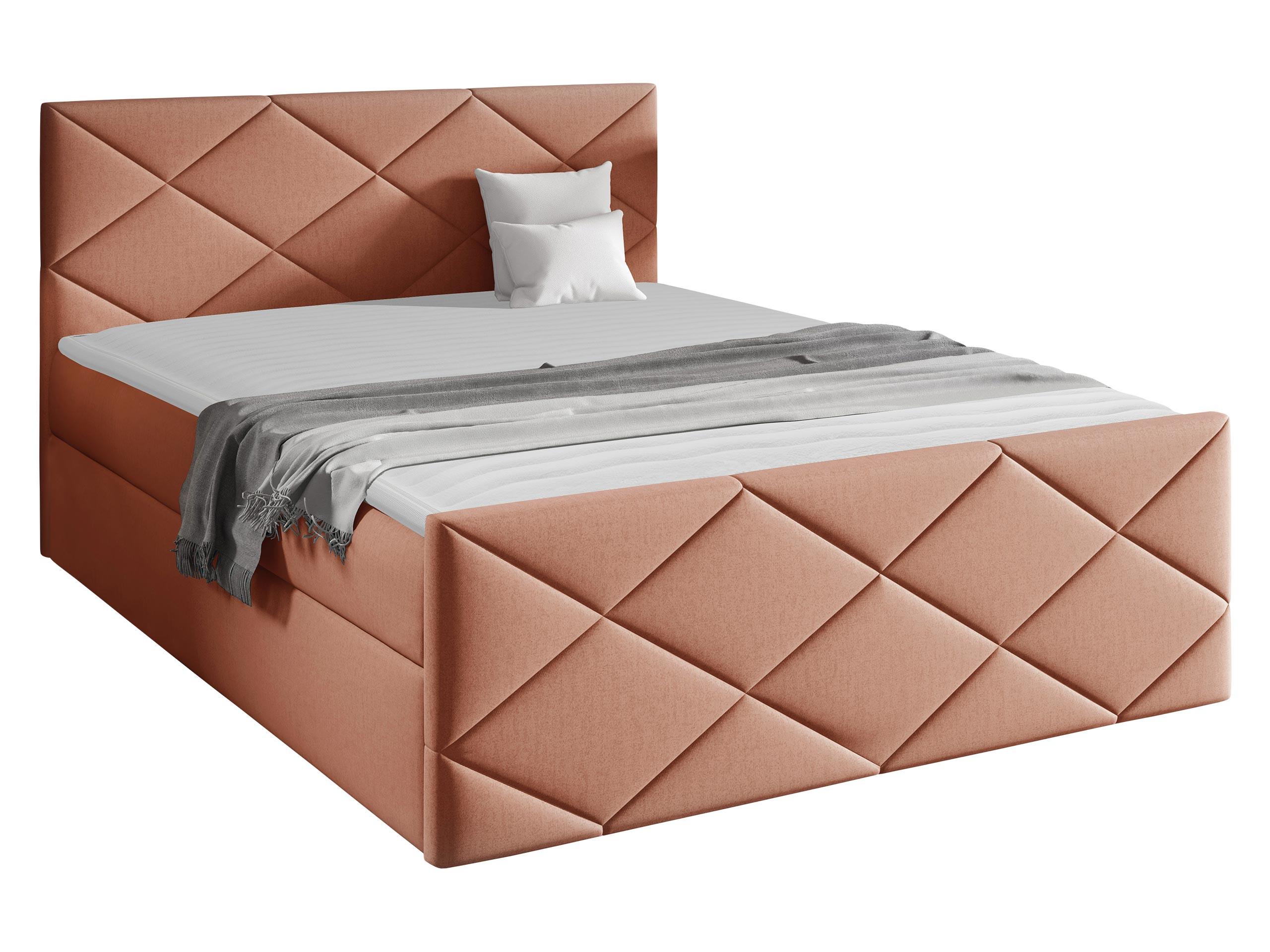 BOXBETT Herkules - H3 - Hellrosa, Holz (160/200cm) - MIRJAN24