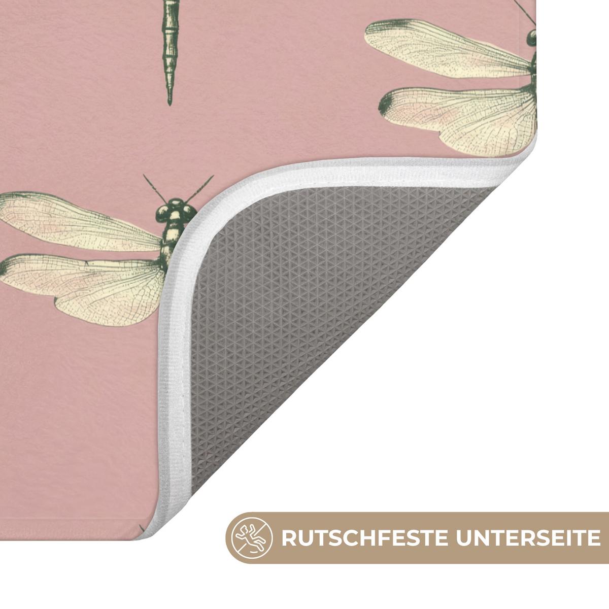 WC-VORLEGER Lillibells - Muster - Rosa WC Teppich 40x60 cm - Rosa, Textil (40/1cm) - OnlyWow