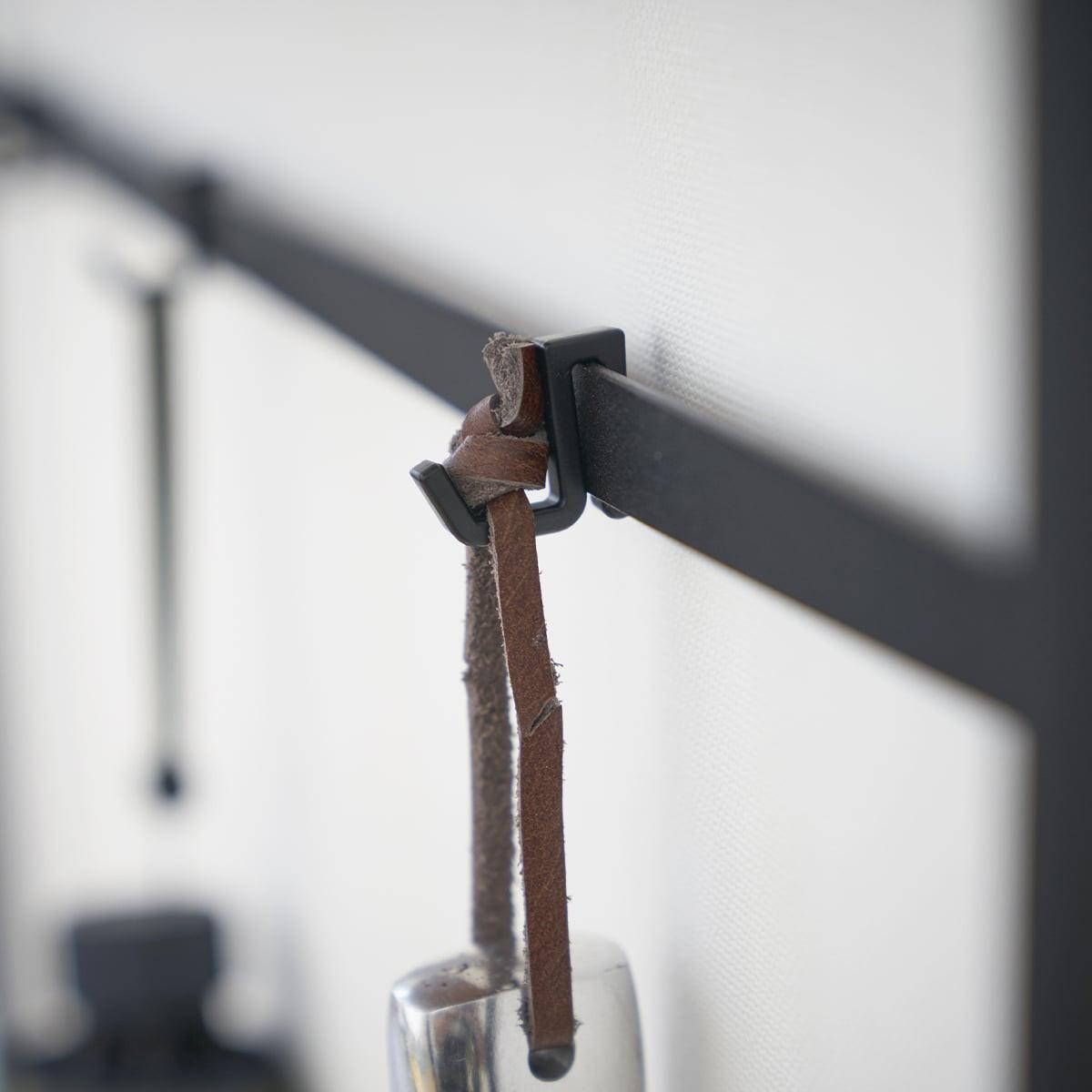 KONSOLENTISCH aus Metall und Holz - L60 cm - Schwarz, Metall (19/18.5/80.5cm) - Yamazaki