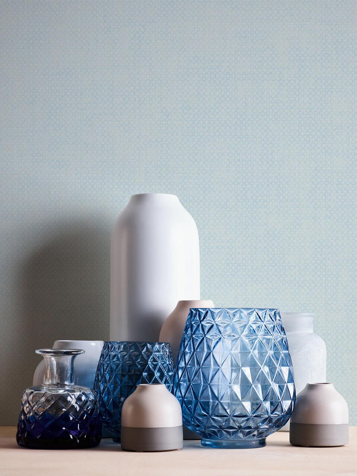 VLIESTAPETE Blau 53/1005 cm - Weiß, Kunststoff/Textil (53/1cm) - KUNSTLOFT