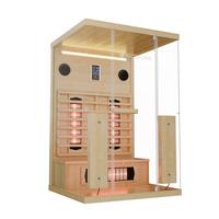 INFRAROTKABINE Göteborg mit Vollspektrumstrahlern - Naturfarben, Holz (120/190/105cm) - Artsauna