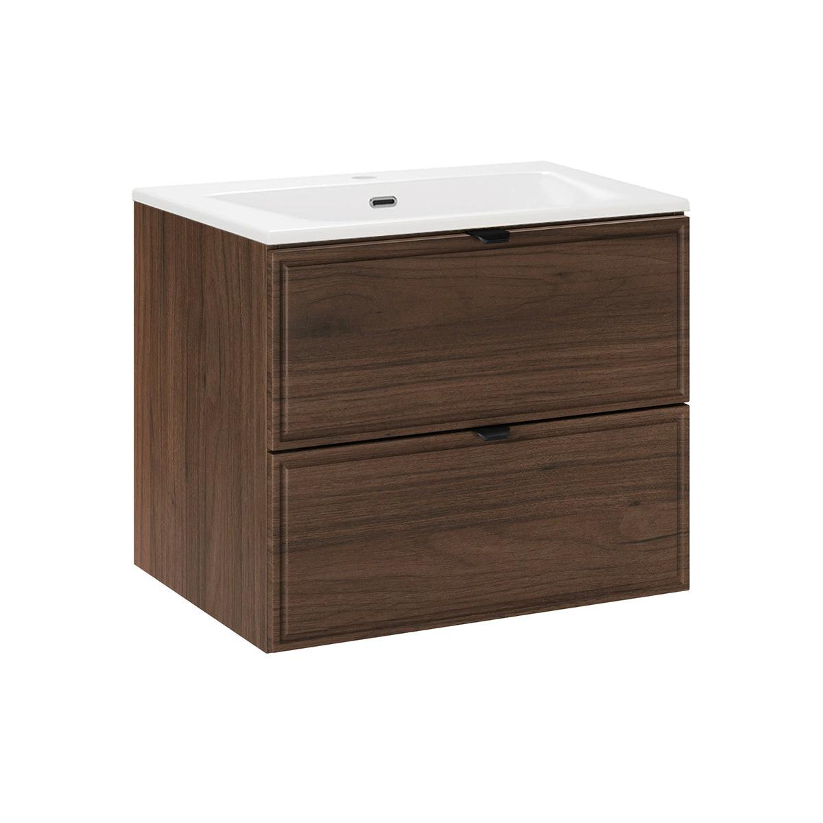 WASCHTISCH 61cm Elias Dunkles Holz - Braun, Holzwerkstoff (61/50/46cm) - Petits-meubles