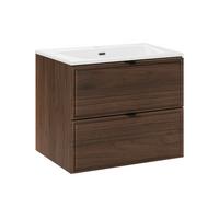 WASCHTISCH 61cm Elias Dunkles Holz - Braun, Holzwerkstoff (61/50/46cm) - Petits-meubles