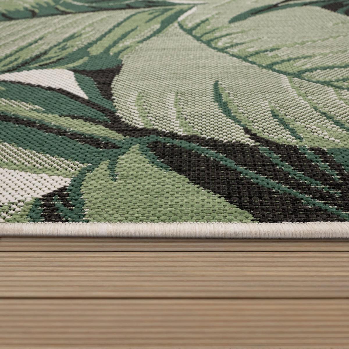 OUTDOORTEPPICH, mit Palmen-Motiv, Grün, 200 x 290 cm - Grün, Textil (290/200cm) - KADIMA DESIGN