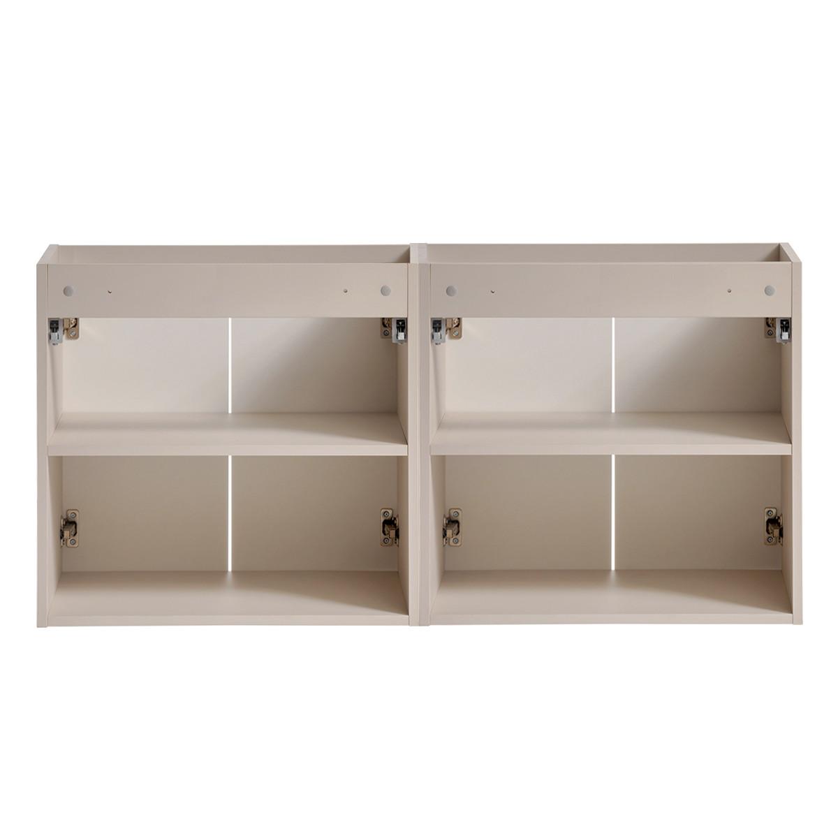 DOPPELWASCHTISCH 120cm Manoa Kaschmir - Holz - Beige, Holzwerkstoff (120/59/40cm) - Petits-meubles