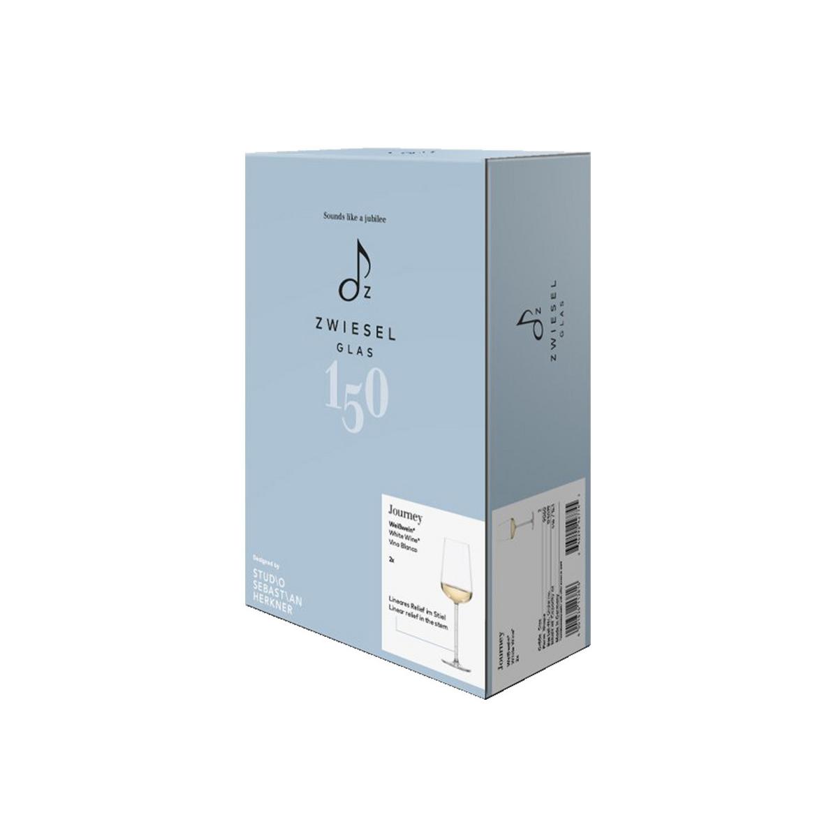 WEISSWEINGLÄSER Journey transparent 446 ml 2er Set - Transparent, Glas (0.446L) - Zwiesel Glas