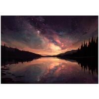 FOTOTAPETE See Natur Lila 250x175 cm - Multicolor, Papier (250/175cm) - Wallarena