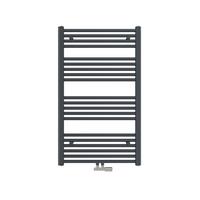 HEIZKÖRPER wasserführender Handtuchheizkörper Anthrazit 100/60/3 cm - Anthrazit, Metall (60/100/3cm) - EMKE