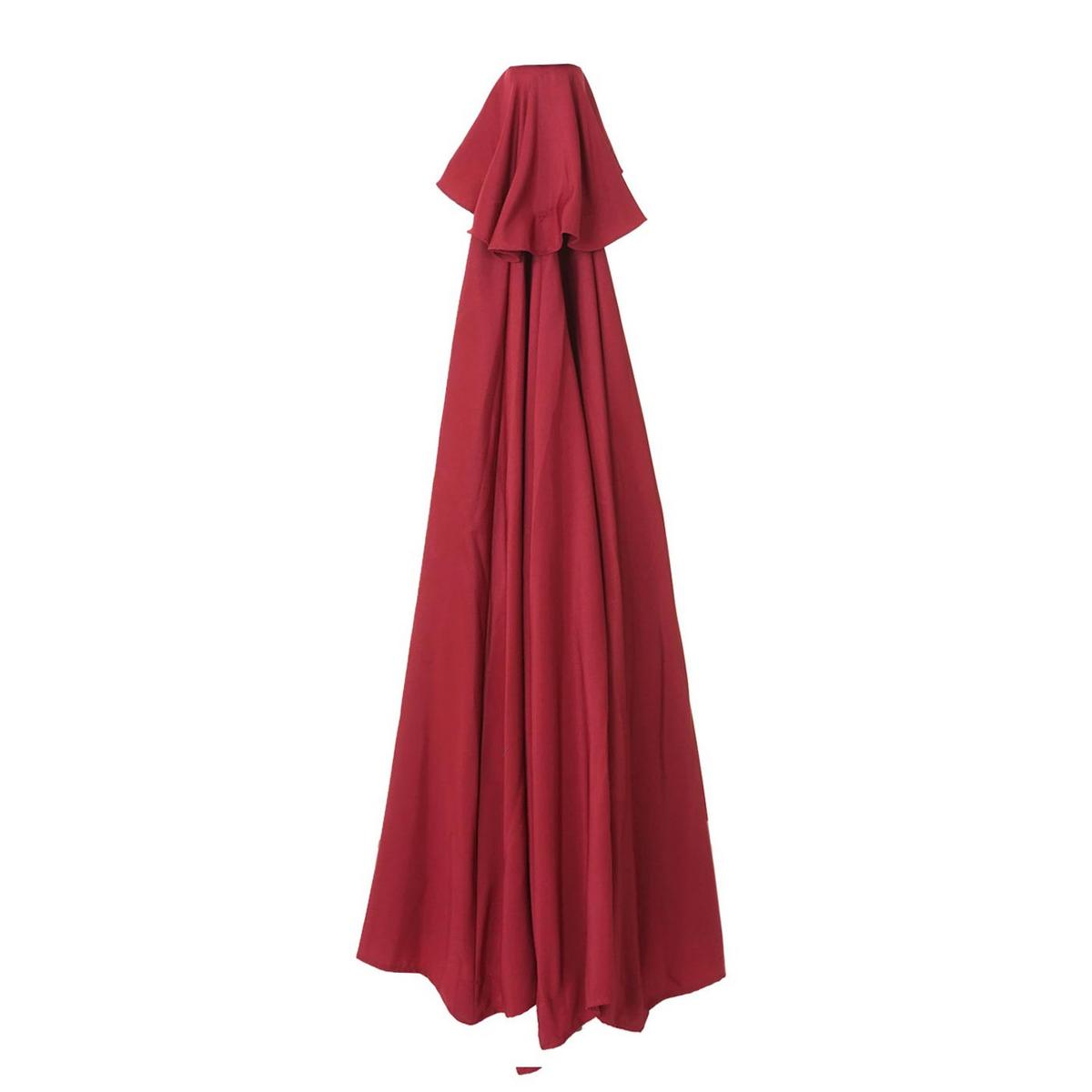ERSATZ-BEZUG SONNENSCHIRM HALBRUND Bordeaux - Bordeaux, Textil (285/145cm) - MCW