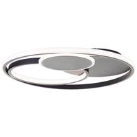 DECKENLEUCHTE Runda G99371/76 - Schwarz, Metall (50/50/7cm) - Brilliant
