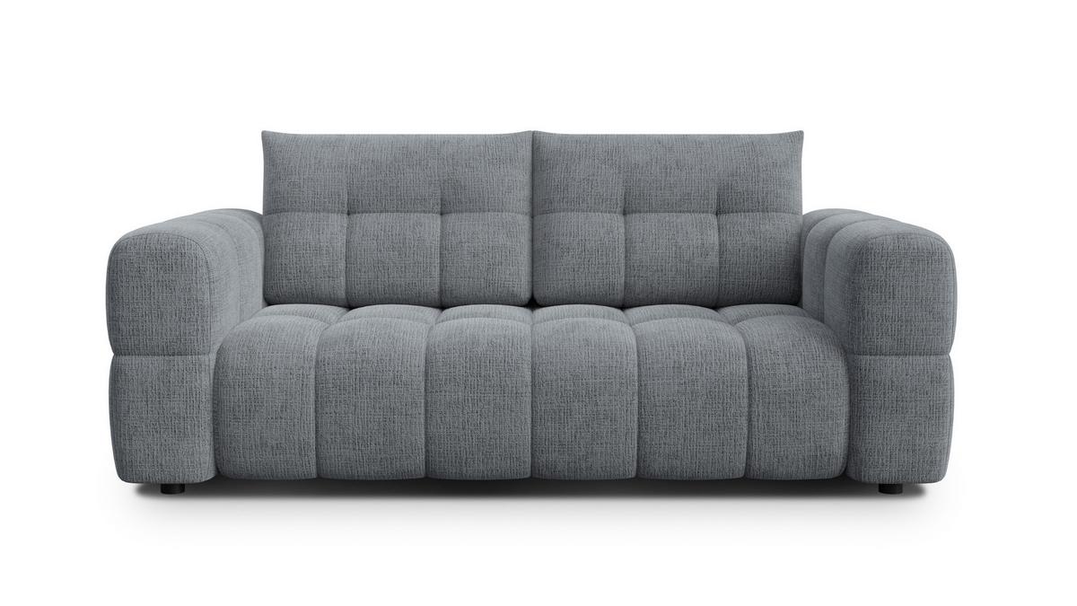 SOFA CLOUDI 2,5-Sitzer, dunkelgrau - Dunkelgrau/Schwarz, Holz/Textil (211/89/104cm) - Wozimo