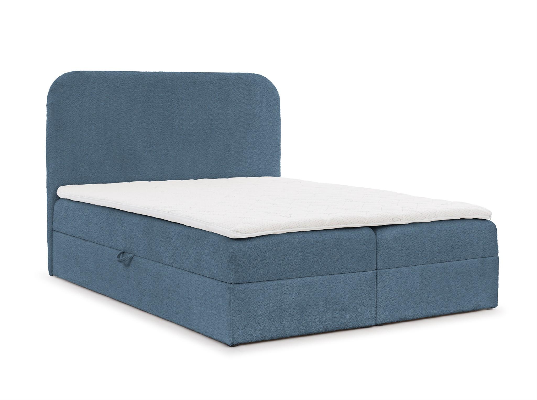 BOXBETT Bineta Premium überlänge - Hellblau, Holzwerkstoff/Textil (120/220cm) - Fun Möbel