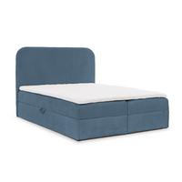 BOXBETT Bineta - Hellblau, Holzwerkstoff/Textil (120/200cm) - Fun Möbel