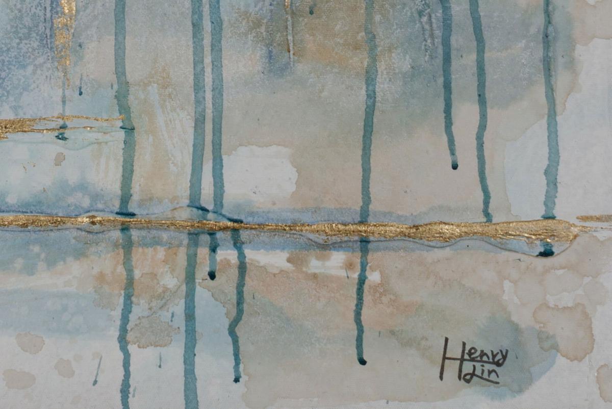 ACRYLBILD HANDGEMALT 60/90 cm - Goldfarben, Holz/Textil (60/90cm) - KUNSTLOFT