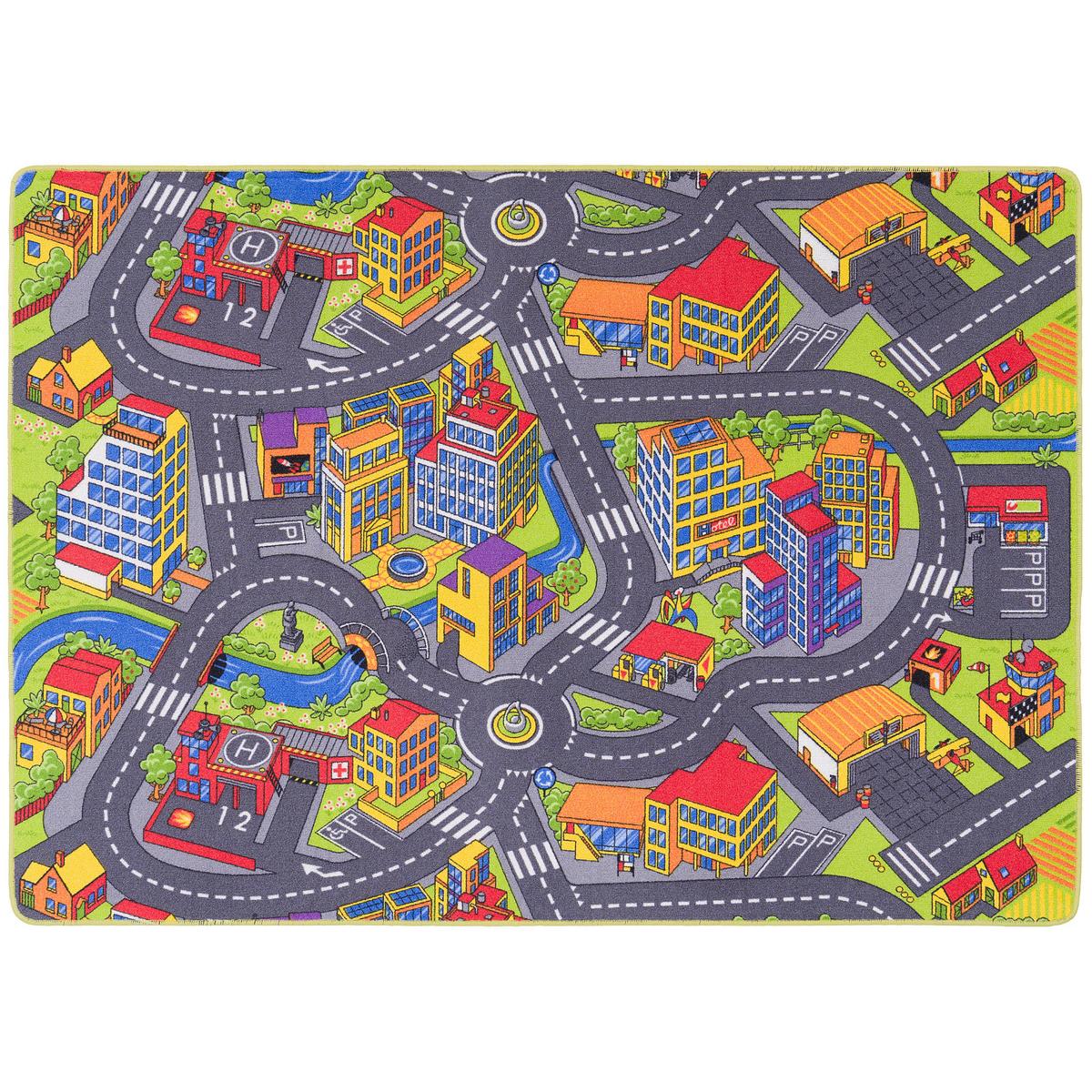 STRASSENTEPPICH BEIDSEITIG STRASSENLANDSCHAFTEN - Anthrazit, Textil (80/200cm) - Snapstyle