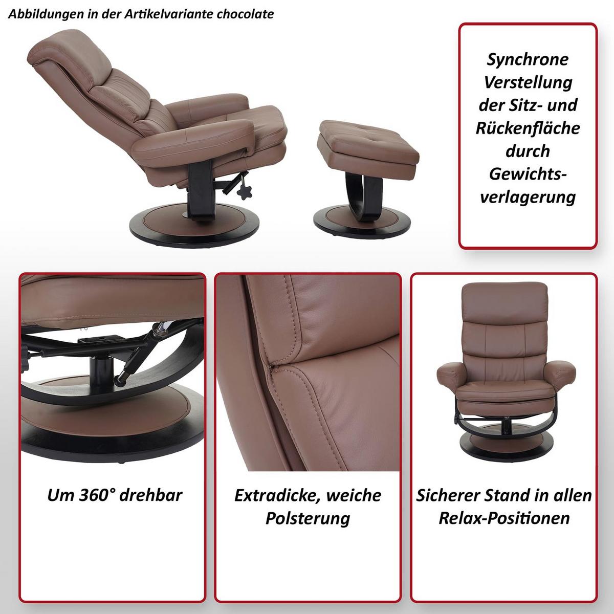 RELAXSESSEL Beige - Beige, Textil (84/107/120cm) - MCW