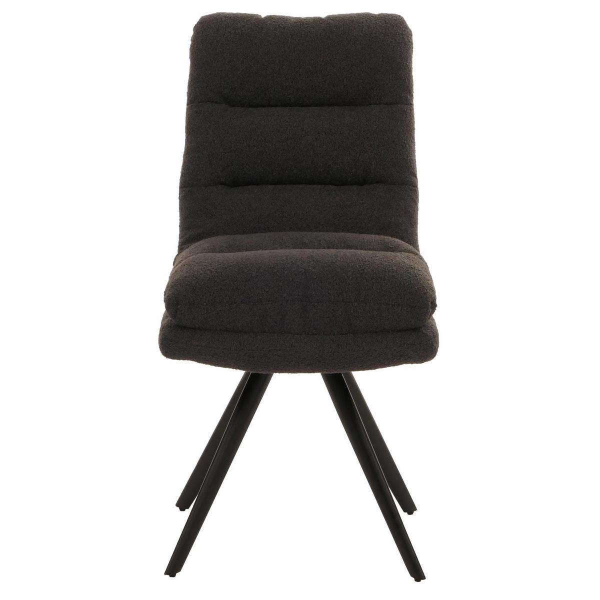 ESSZIMMERSTUHL Anthrazit 6er-Set - Dunkelgrau/Anthrazit, Textil (48/92/68cm) - MCW