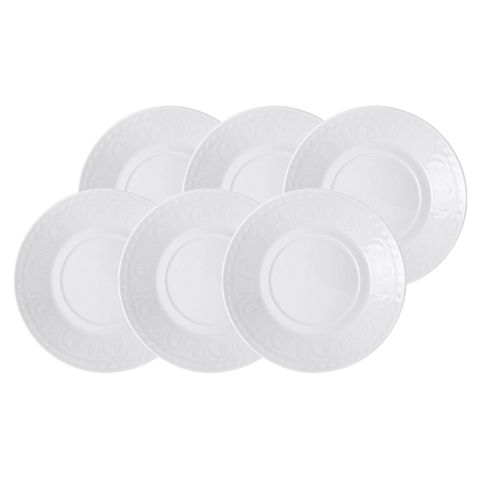 FRÜHSTÜCKS- / SUPPENUNTERTASSE Cellini weiß ø 18 cm 6er Set - Weiß, Keramik (18cm) - Villeroy & Boch