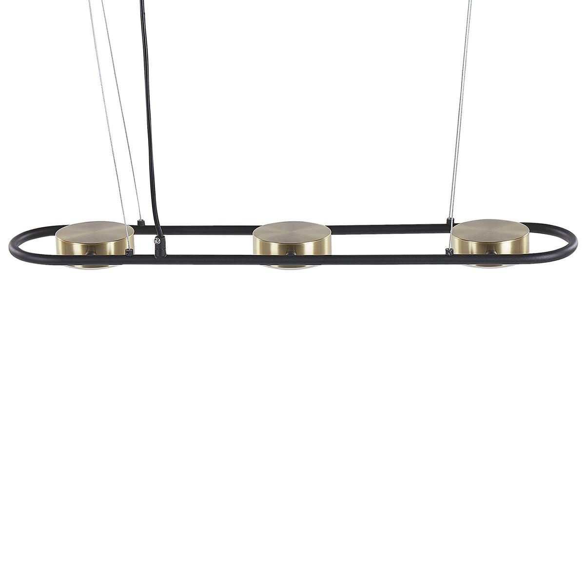 HÄNGELEUCHTE Mali 13/65/159 cm - Schwarz, Metall (13/65/159cm) - Beliani