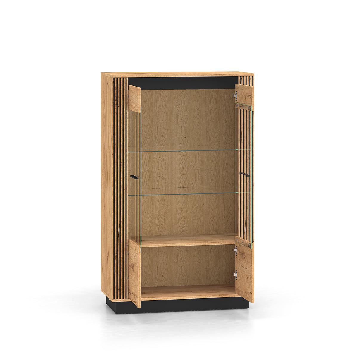 VITRINE Solal Holz - Braun, Holzwerkstoff (92/141/40cm) - Petits-meubles