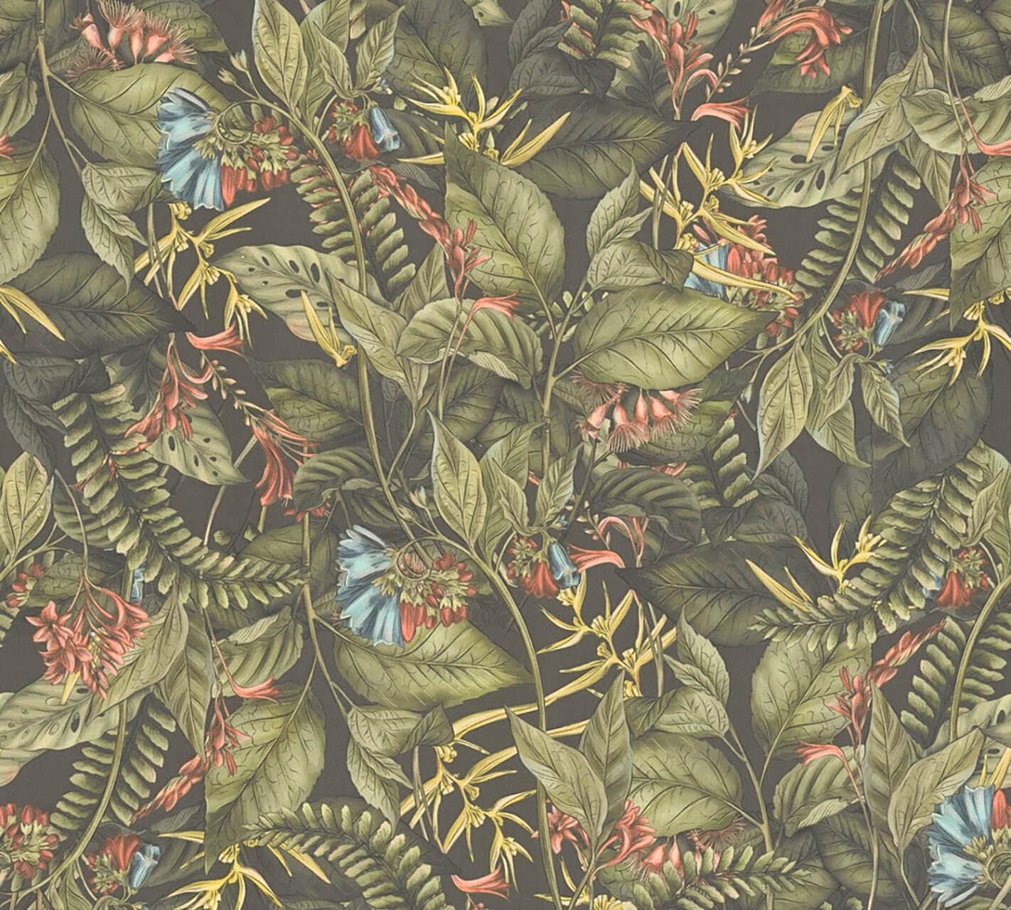VLIESTAPETE Bunt 53/1005 cm - Schwarz, Textil (53/1cm) - KUNSTLOFT