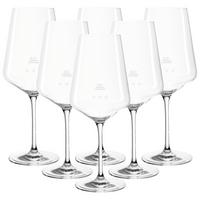 ROTWEINGLÄSER GEEICHT Puccini Gastro-Edition transparent 0,2 l 6er Set - Transparent, Glas (0.2L) - Leonardo Living