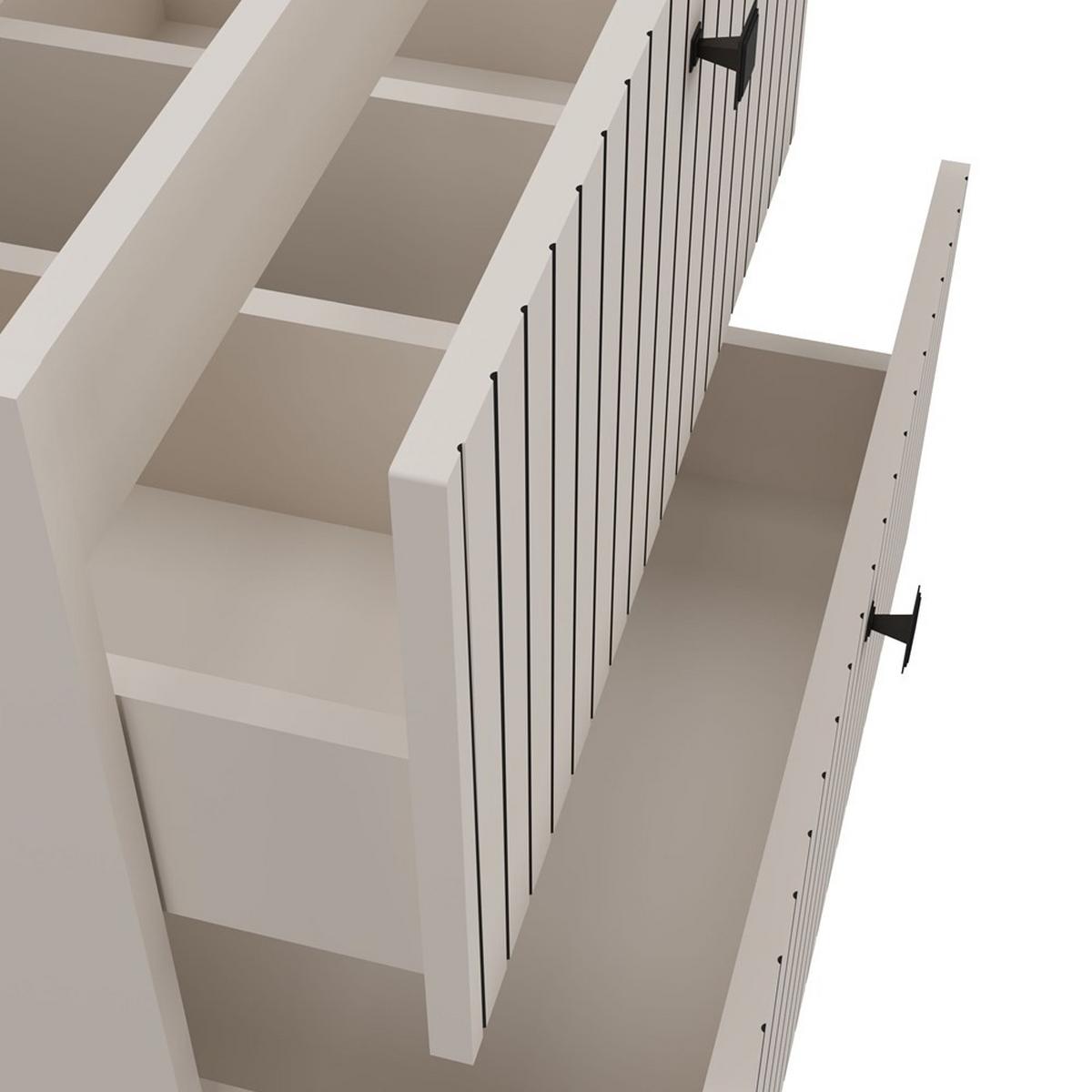 WASCHBECKENUNTERSCHRANK Kaschmir 60/57/46 - Kaschmir, Holzwerkstoff (60/57/46cm) - RAUMHIRSCH FURNITURE