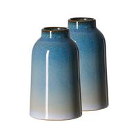 VASEN Leria blau 16,5 cm 2er Set - Blau, Keramik (16.5cm) - Ritzenhoff Breker