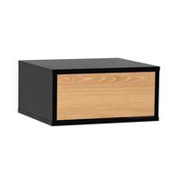 NACHTTISCH schwebender Apolo Schwarz - Schwarz, Holzwerkstoff (40/19/35cm) - VS Venta-stock