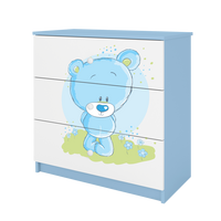 KOMMODE Babydreams Blaubär 81/81/41 - Blau, Holzwerkstoff (81/81/41cm) - RAUMHIRSCH FURNITURE