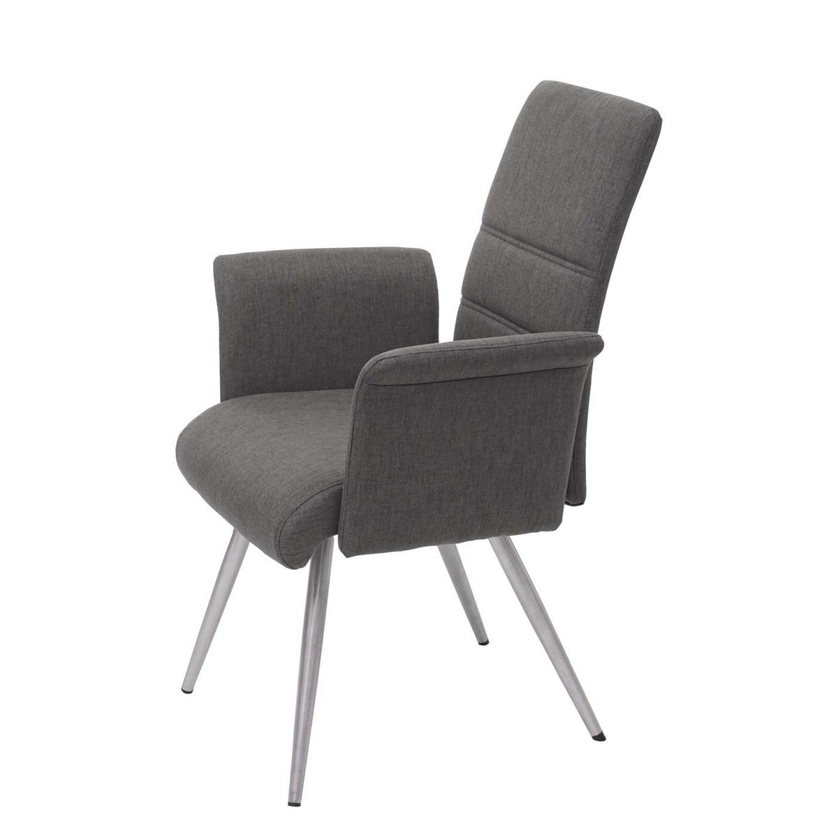 ESSZIMMERSTUHL Grau, Braun 2er-Set - Braun/Grau, Textil (68/97/64cm) - MCW