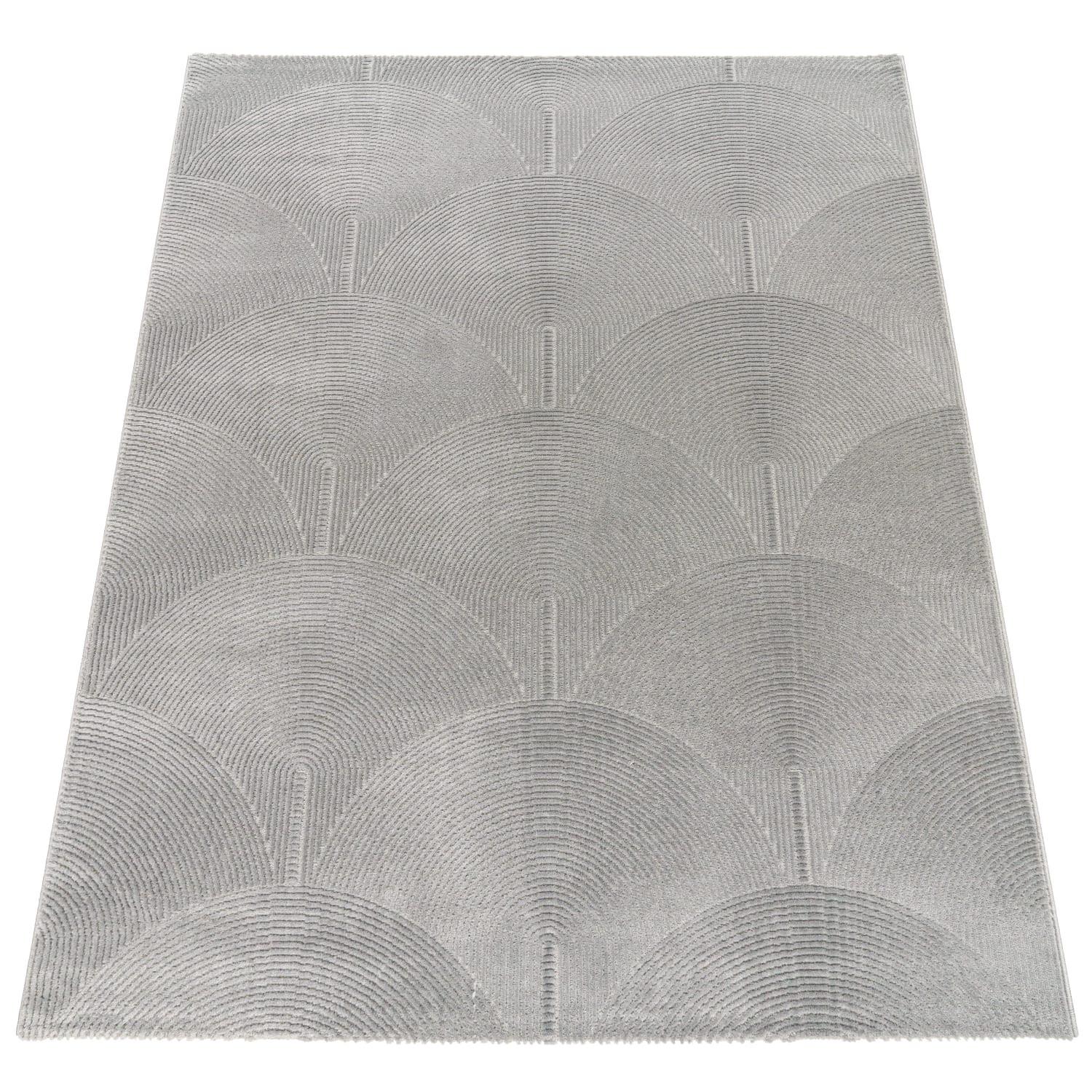 KURZFLORTEPPICH, abstrakt, Florhöhe 9 mm, Anthrazit, 230 x 320 cm - Anthrazit, Textil (320/230cm) - KADIMA DESIGN