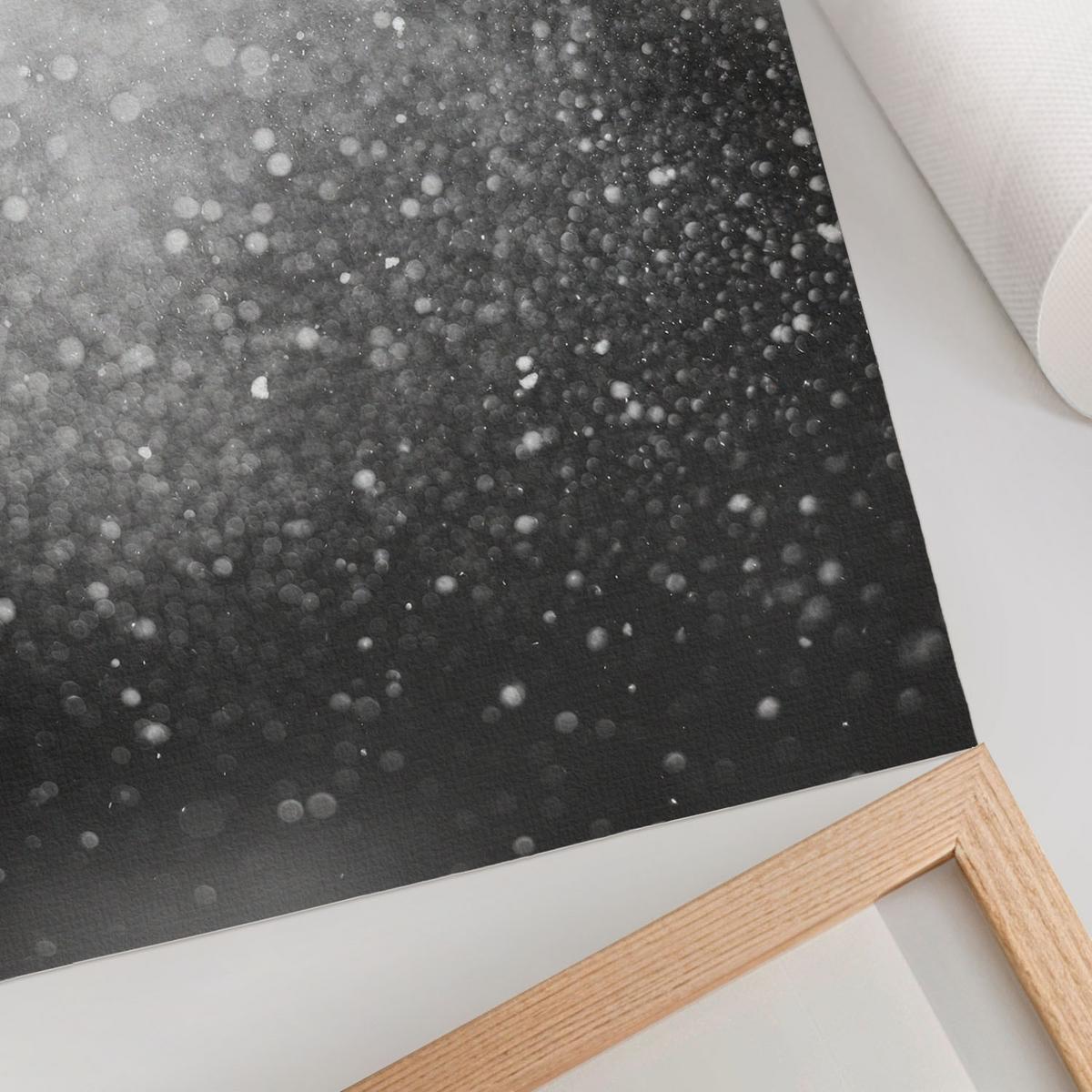 POSTER - 21x29 cm - Soft Structure - Leuchtender Glitzer - Weiß, Textil (21/29.7/0.1cm) - TULUP