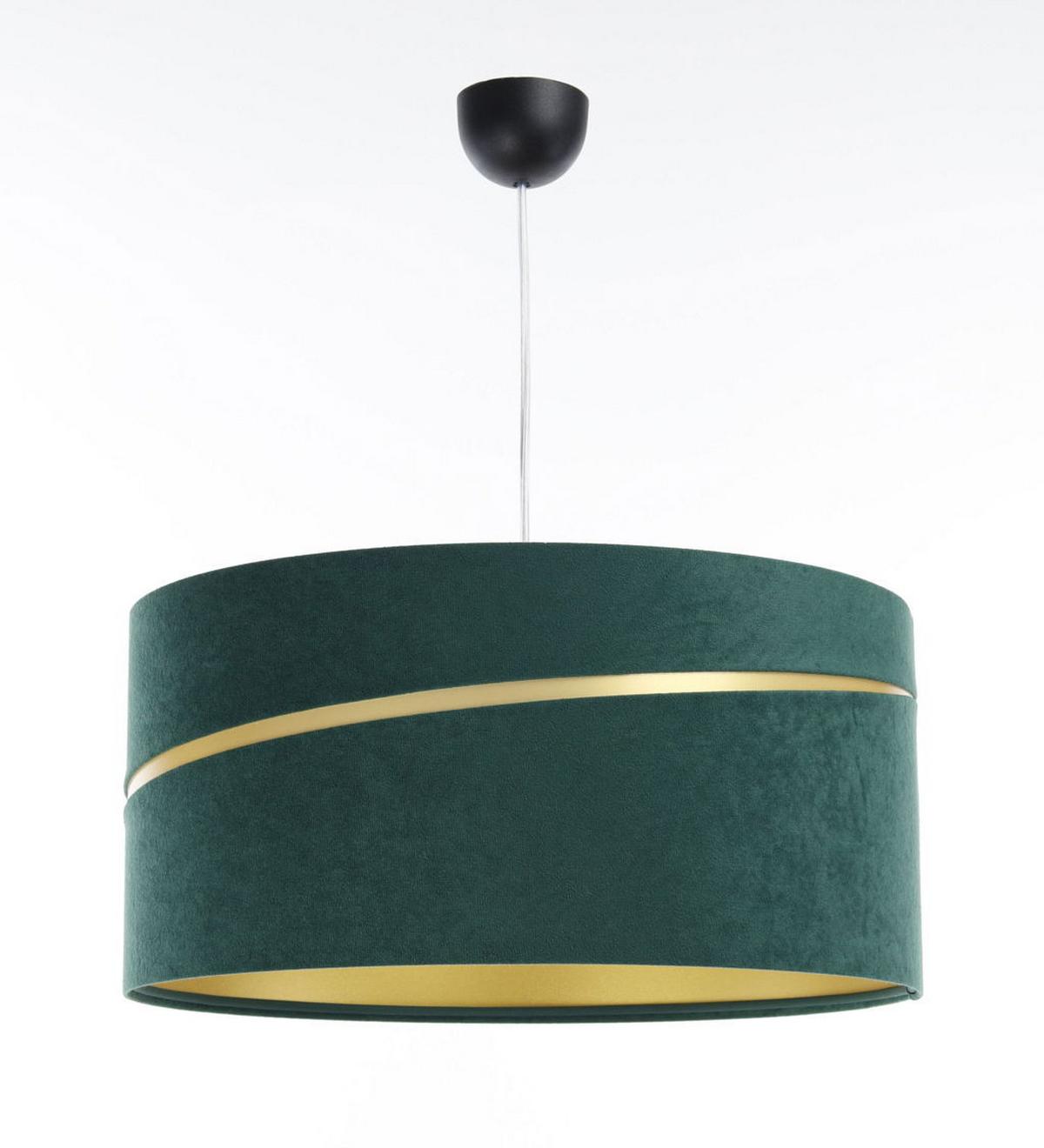 HÄNGELEUCHTE Grün 50/25 cm - Goldfarben/Grün, Kunststoff (50/0.4/25cm) - ONZENO