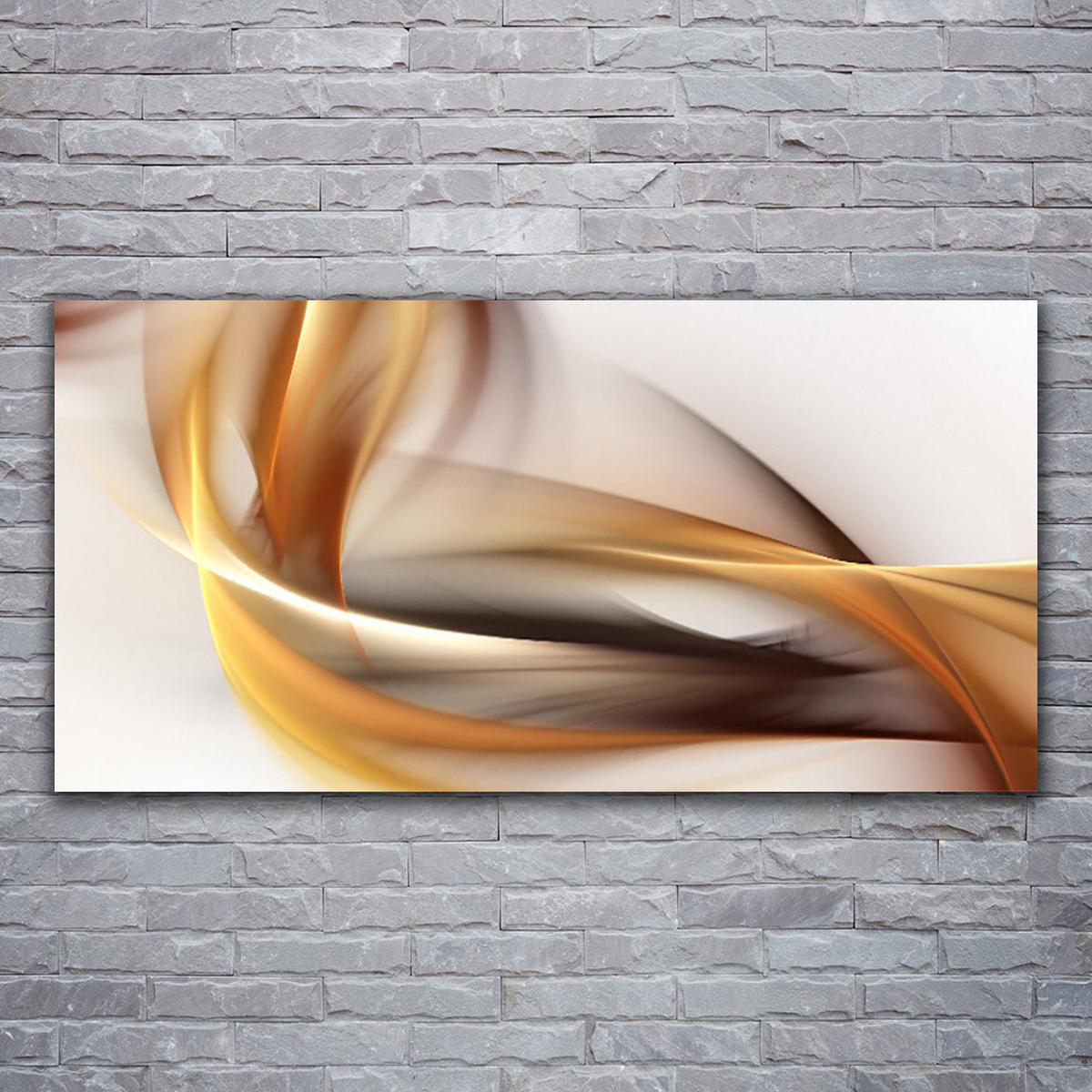 LEINWANDBILD 120x60 cm Jansa-Abstraktion - Orange/Weiß, Textil (120/4cm) - TULUP
