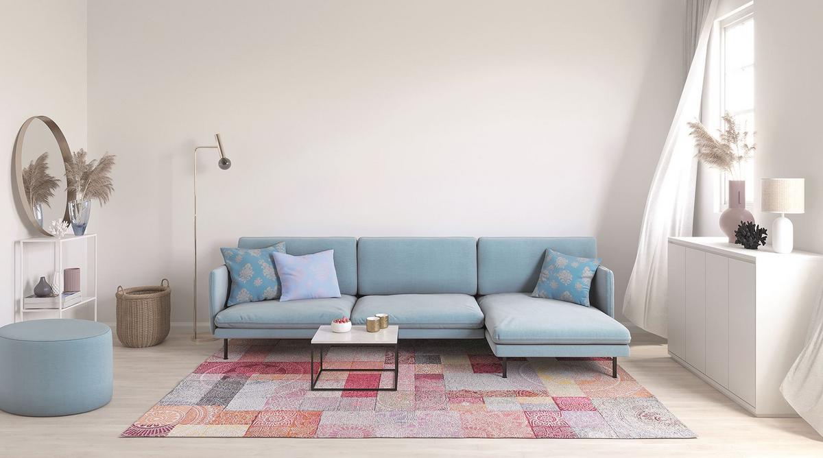 FLACHWEBETEPPICH Cosima 130x190 cm - Multicolor, Textil (130/190cm) - Gino Falcone