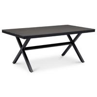 GARTENTISCH ISOLA schwarz - Schwarz, Kunststoff/Metall (100/180/76cm) - IDIMEX