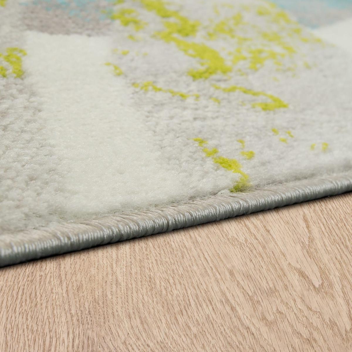 KURZFLORTEPPICH, mit Blätter-Motiv, Mehrfarbig, 80 x 150 cm - Multicolor, Textil (150/80cm) - KADIMA DESIGN