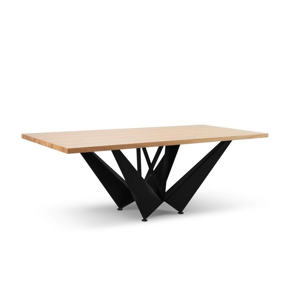 ESSTISCH BASSO 180 x 100 x 76 cm - Eichefarben/Schwarz, Holz (180/100/76cm) - MASSENO