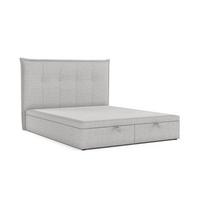 POLSTERBETT Liano mit Stauraum 120/200 cm Grau im Megan Stoff - Schwarz/Grau, Holz/Holzwerkstoff (120/200cm) - AltaBeds