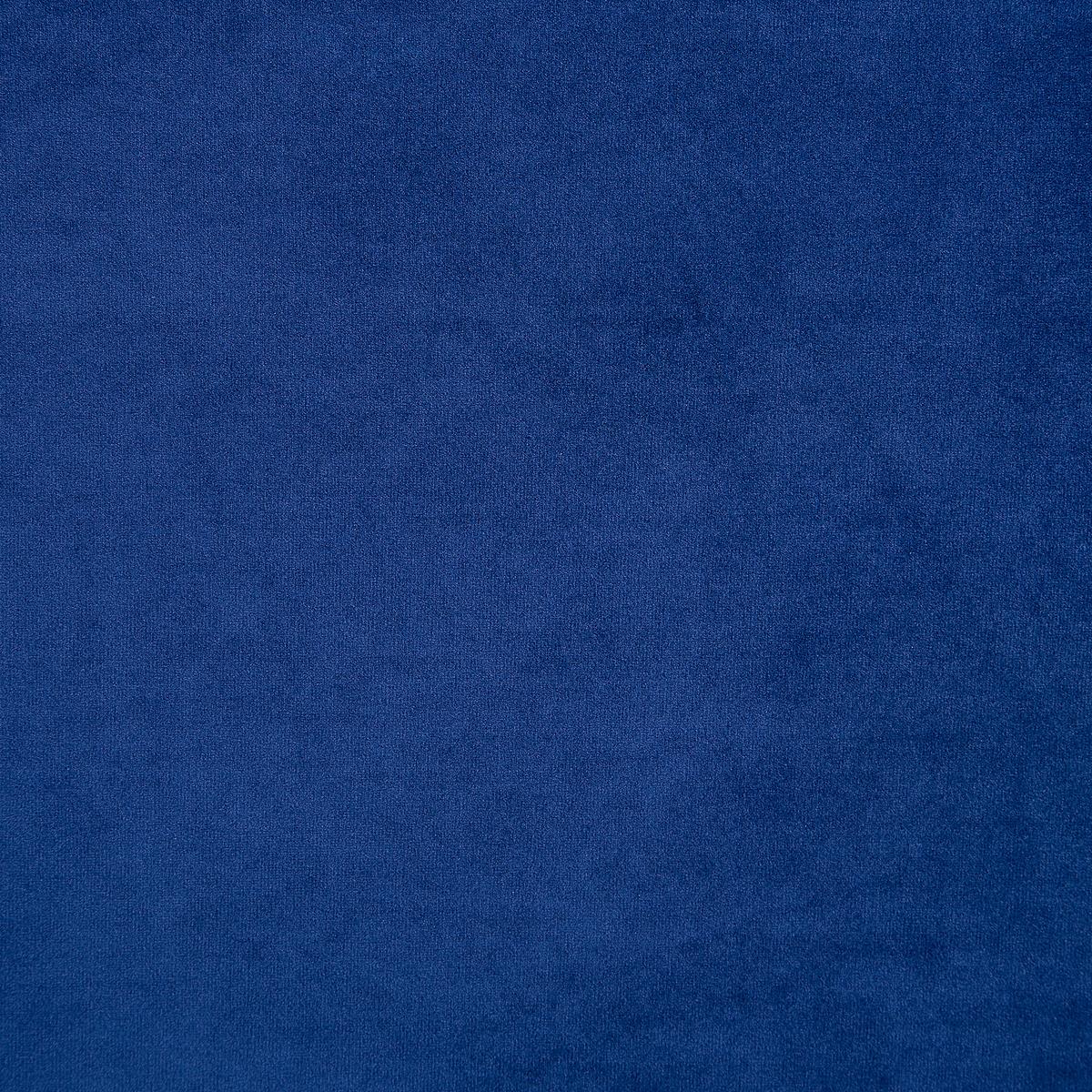 CHAISELONGUE Samtstoff blau linksseitig Nimes - Blau/Schwarz, Textil (170/79/61cm) - Beliani